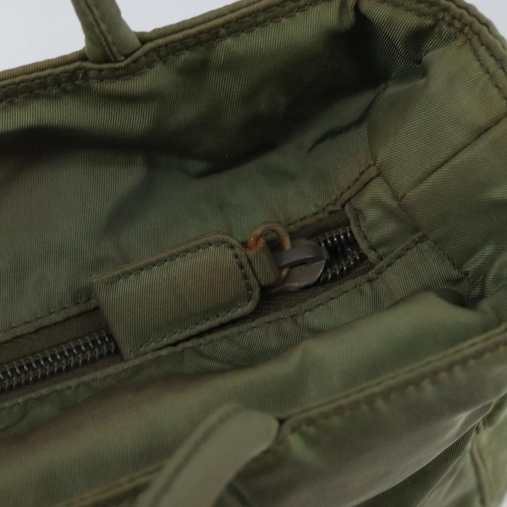 PRADA Tote Bag Nylon Khaki Auth 135309 - Picture 9 of 16